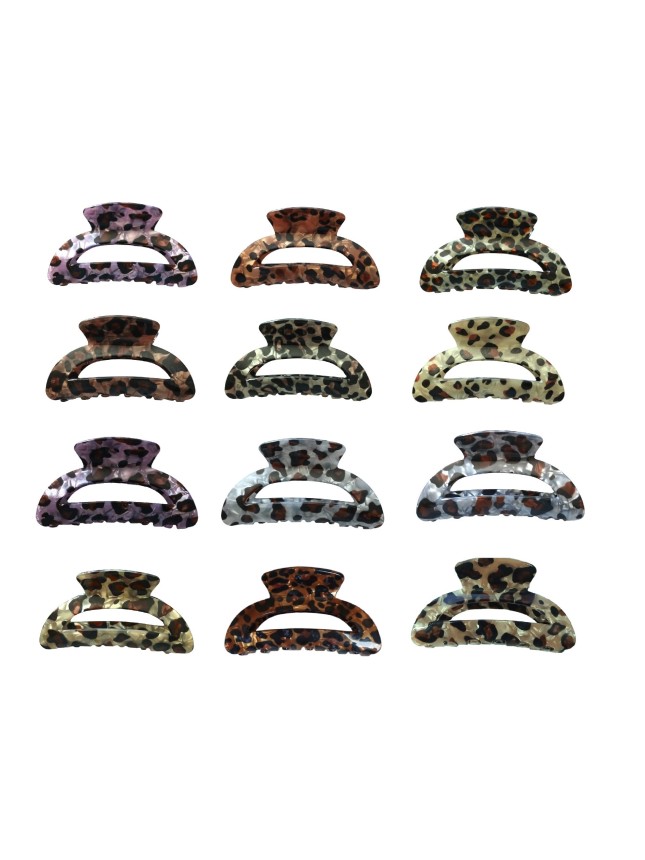 Ro-Ro Accessories Κλάμερ μαλλιών animal print 8cm (02-0439)