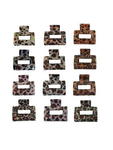 Ro-Ro Accessories Κλάμερ μαλλιών animal print 5cm (02-0441)