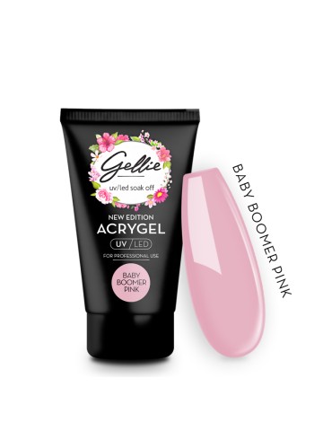 Gellie Acrygel Baby Boomer Pink 30ml - Thick Version