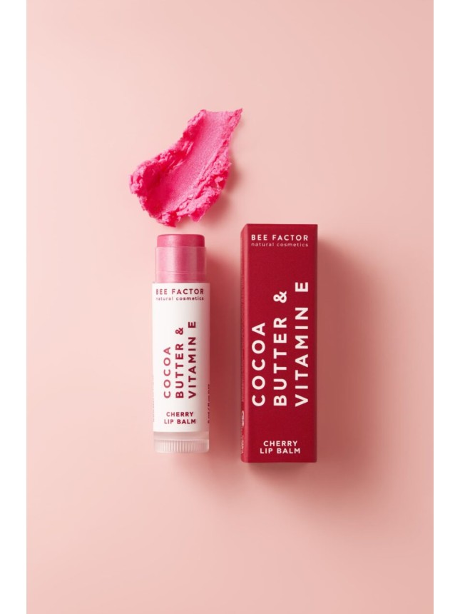 Bee Factor Lip Balm Cherry με Βούτυρο Κακαό & Βιταμίνη Ε