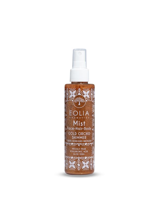 Eolia Face – Hair & Body Mist Shimmer Greek Sunkissed Bronzer Gold Orchid, 150ml