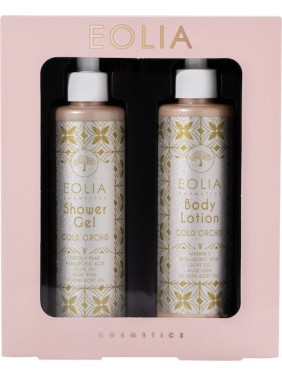Eolia Gift Box Shower Gel Gold Orchid & Body Lotion Gold Orchid