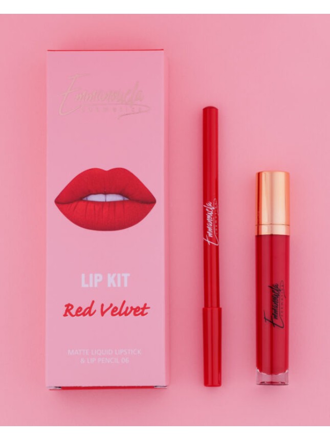 Emmanouela Cosmetics Lip Kit Red Velvet