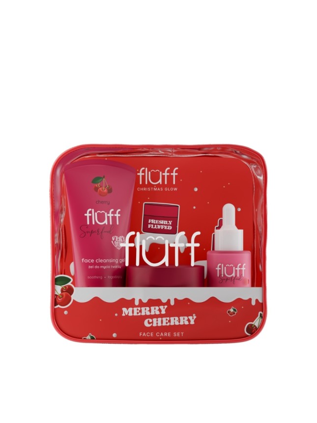 Fluff Face Care Set Merry Cherry 3pcs