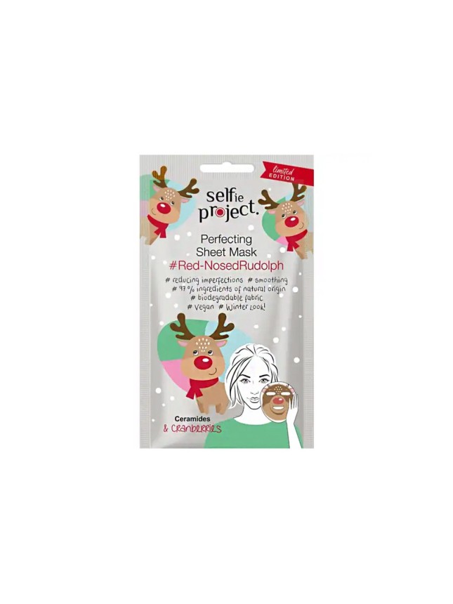 Selfie Project Sheet Mask #Red-Nosed Rudolph Μάσκα Προσώπου