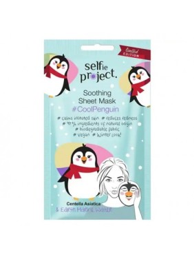 Selfie Project Soothing Sheet Mask Cool Penguin Μάσκα Προσώπου