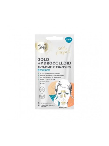 Selfie Project Gold Hydrocolloid Triangles Για Την Ακμή 4τμχ