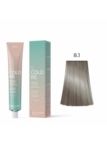 Dott.solari IL Colore Βαφή Μαλλιών Gel Xωρίς Αμμωνία No 8.1 Ξανθό Ανοιχτό Σαντρέ - 100ml