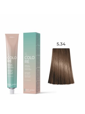 Dott.solari IL Colore Βαφή Μαλλιών Gel Xωρίς Αμμωνία No 5.34 Καστανό Ανοιχτό Ντορέ Χάλκινο - 100ml Dott.solari IL Colore Βαφή Μαλλιών Gel Xωρίς Αμμωνία No 5.34 Καστανό Ανοιχτό Ντορέ Χάλκινο - 100ml