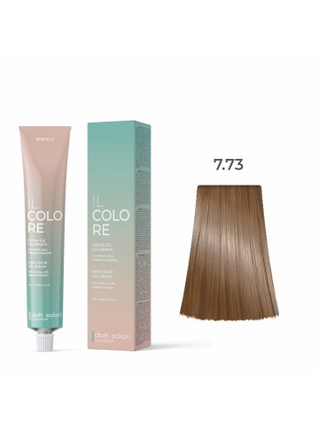 Dott.solari IL Colore Βαφή Μαλλιών Gel Xωρίς Αμμωνία No 7.73 Ξανθό Μελί - 100ml