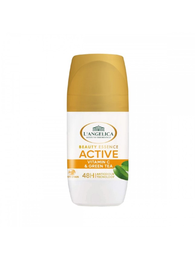 L’Angelica Active Roll-On 48ωρο Ενυδατικό Αποσμητικό με Βιταμίνη C & Πράσινο Τσάι 50ml