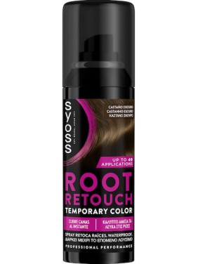 Syoss Root Retouch Spray Κάλυψης Ρίζας Καστανά Σκούρο 120ml