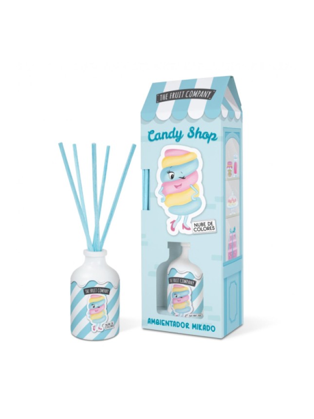 The Fruit Company Candy Shop Mikado Air Freshener Colorful Cloud