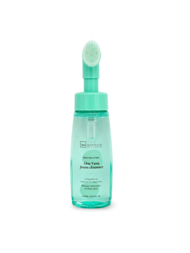 IDC Cleansing Foam With Exfobrush Aloe Vera – Αφρός Καθαρισμού Προσώπου 240ml