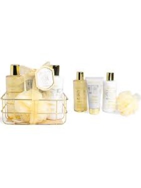 IDC Institute Scented Bath Gold Metallic Set Vanilla & Sandalwood (42256)