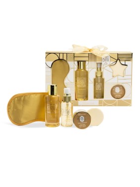 IDC Scented Bath Gold Vanilla & Sandalwood Box Set (42257)