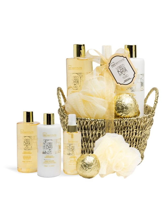IDC Institute Scented Bath Gold Basket Vanilla & Sandalwood Σετ Δώρου (42262) IDC Institute Scented Bath Gold Basket Vanilla & Sandalwood Σετ Δώρου (42262)
