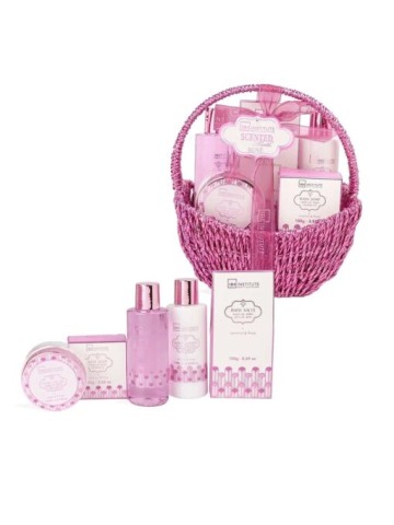 IDC Institute Scented Bath Rose Basket Cherry Blossom Σετ Δώρου (99274)