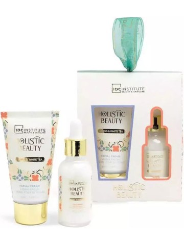 IDC Institute Holistic Beauty Lotus & White Tea Duo Set – Face Cream 50ml & Face Serum 30ml (42217)