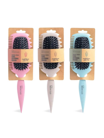 IDC Institute Natural Fibers Curl Defining Brush 1 Βούρτσα & 2 Χτένες σε μία για Σχηματισμό Μπούκλας 3 colours (99118)