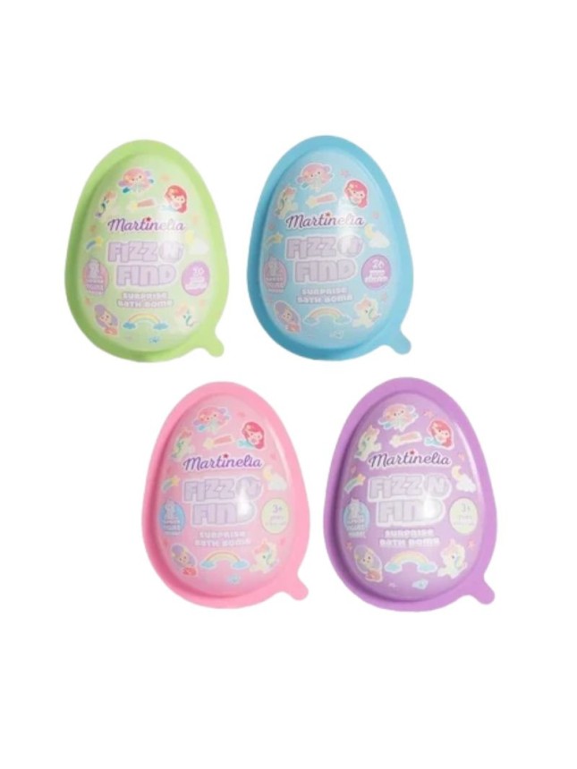 MARTINELIA egg bath bomb with surprise, 150 g