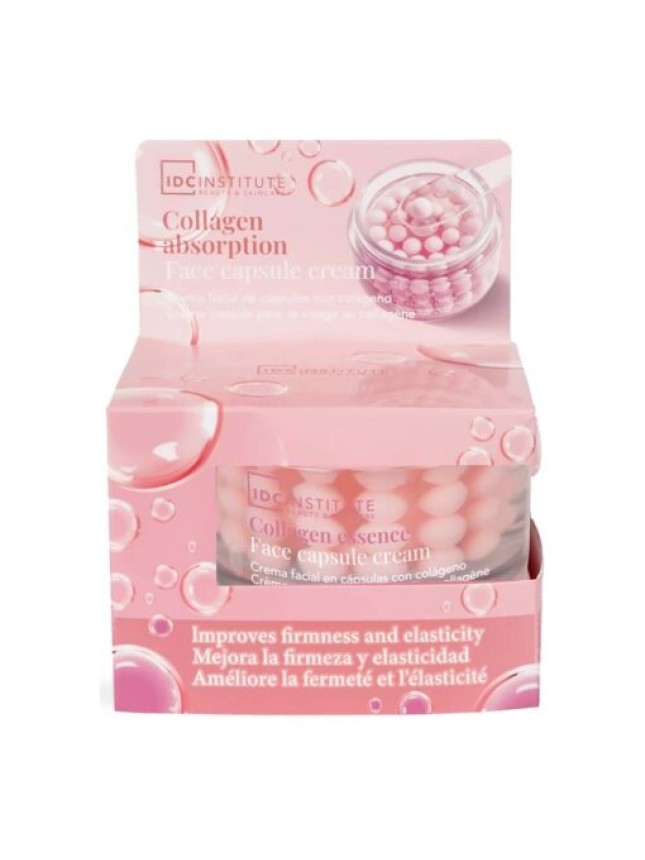 IDC Institute Pink Collagen Essence Capsule Face Cream Ενυδατική Κρέμα με Κάψουλες Κολλαγόνου 50ml (90480)