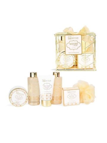 IDC Institute Scented Bath Gold Metallic Set Vanilla & Sandalwood (99163)