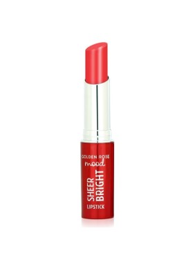 Golden Rose Mood Sheer Bright Lipstick 103 Coral Red