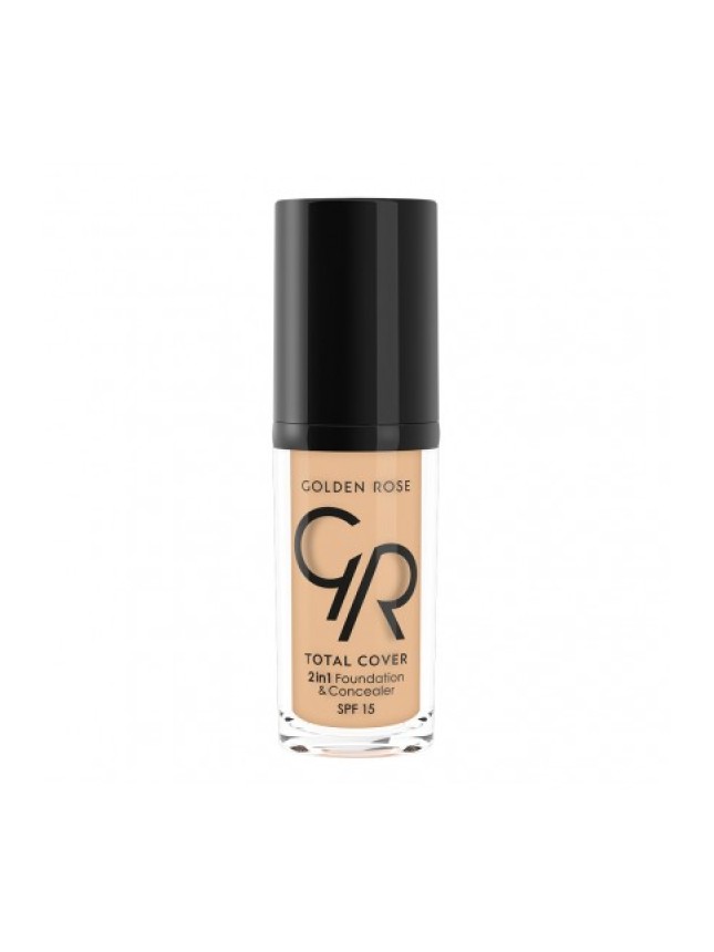 Golden Rose Total Cover 2 in 1 Foundation & Concealer 03 Almond