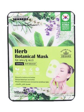 Beauty Face Mask - mask with botanical herbs 1 piece