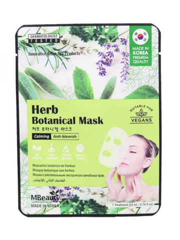 Beauty Face Mask - mask with botanical herbs 1 piece