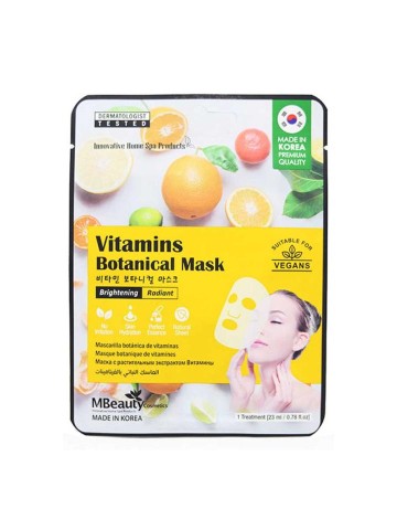 Beauty Face Mask - Vitamins Botanical Mask, Brightening/Radiant - 1 Pcs