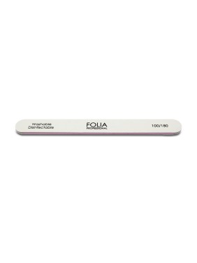 Folia Cosmetics Nail File Straight White 100/180 (F-124) Folia Cosmetics Nail File Straight White 100/180 (F-124)