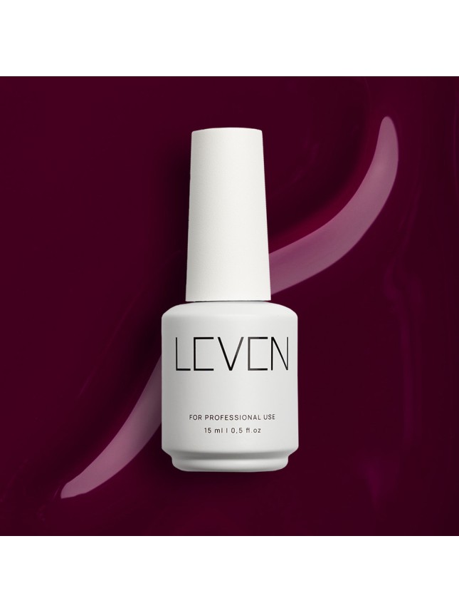 Leven | Ημιμόνιμο βερνίκι 15ml no. 386 Dark Ruby