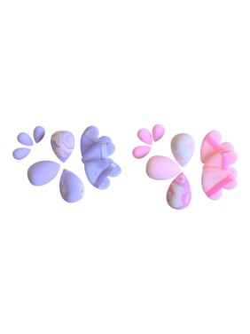 Ro-Ro Accessories Σφουγγαράκια μακιγιάζ blending σετ 9τμχ σε κουτί (SP237)