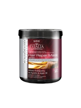 Evialia Μάσκα Μαλλιών με Κερατίνη & Λάδι Αργκάν, Β5 & Πλούσια Ενεργά - 1lt (11318) Evialia Μάσκα Μαλλιών με Κερατίνη & Λάδι Αργκάν, Β5 & Πλούσια Ενεργά - 1lt (11318)