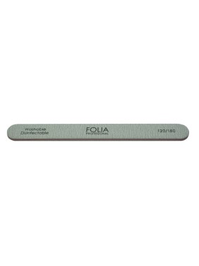 Folia Cosmetics Nail File Grey Straight 120/180 (F-129) Folia Cosmetics Nail File Grey Straight 120/180 (F-129)