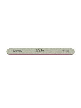 Folia Cosmetics Nail File Straight Grey 100/180 (F-141) Folia Cosmetics Nail File Straight Grey 100/180 (F-141)
