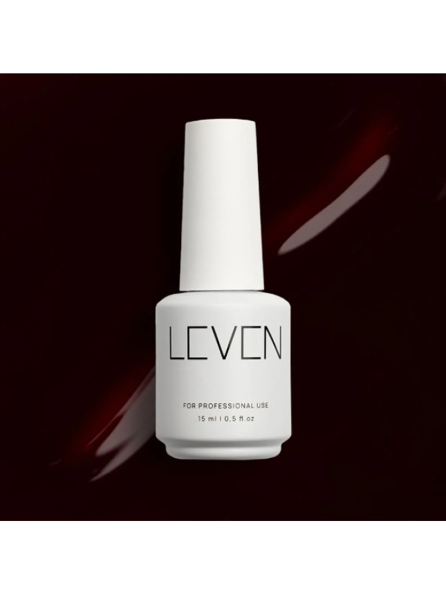 Leven | Ημιμόνιμο βερνίκι 15ml no. 030 Burgundy
