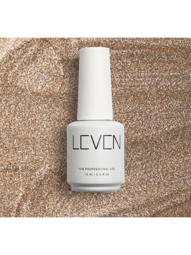 Leven | Ημιμόνιμο βερνίκι 15ml no. 328 Sparkling nude