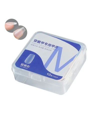 100 Matte Soft Gel Nail Tips M Square 10 Sizes